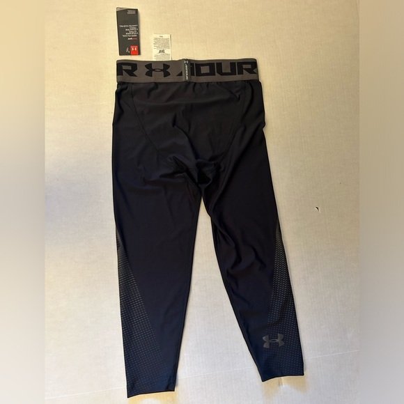 Under Armour Heat Gear Compression running Black Performance tights NWT Sz-M I9 - Picture 6 of 8